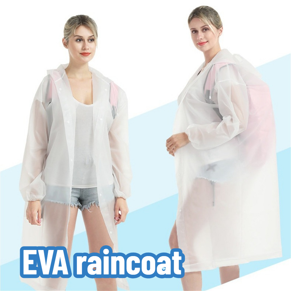 Cycling Commuter Rain Gear - معطف مطر سميك قابل لإعادة الاستخدام