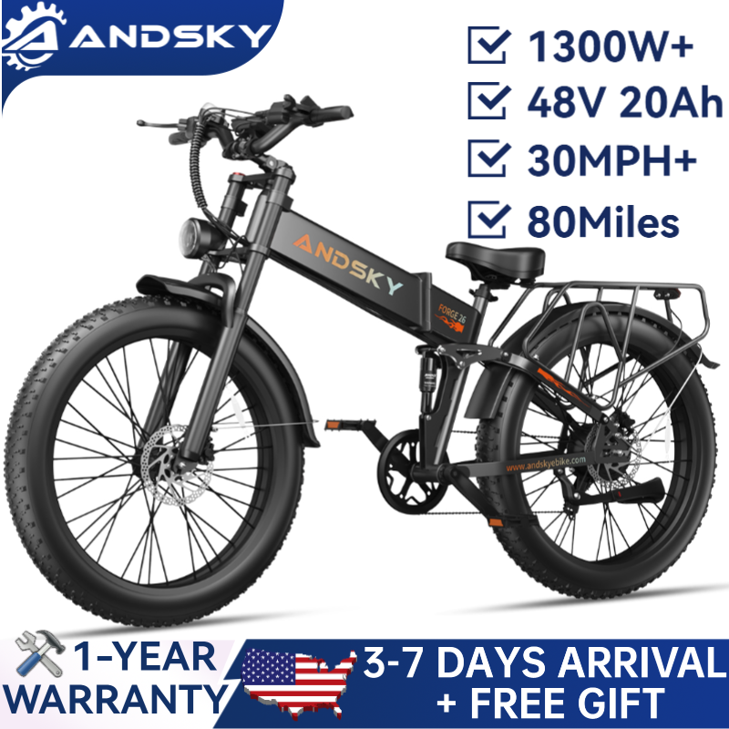 Commuting On Mountain Bike - دراجة كهربائية قابلة للطي ANDSKY Forge