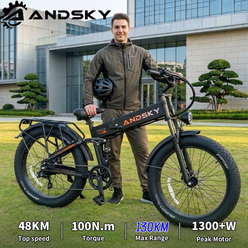 Commuting On Mountain Bike - دراجة كهربائية قابلة للطي ANDSKY Forge
