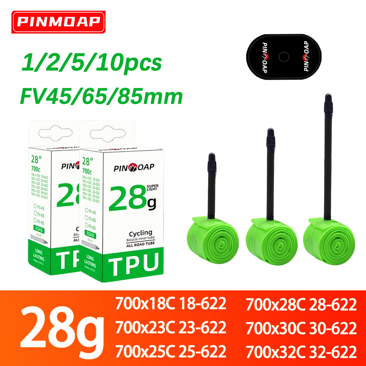 Inner Tube 700C - 1/2/5/10 قطعة جديد الترا ضوء الطريق