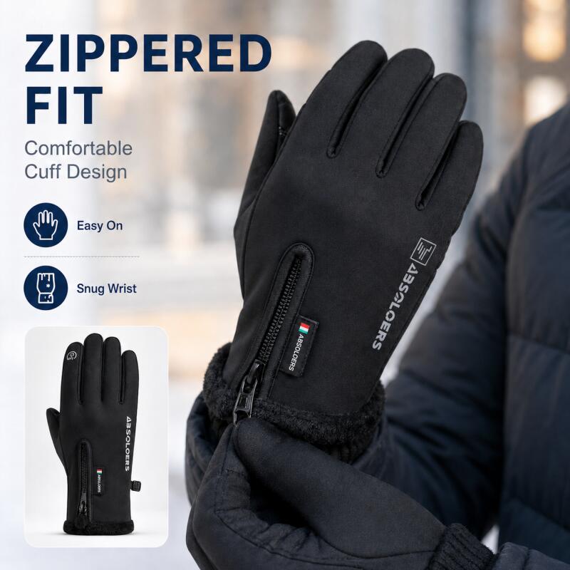 قفازات شتوية دافئة تعمل باللمس - مراجعة Winter Cycling Commute وسعره