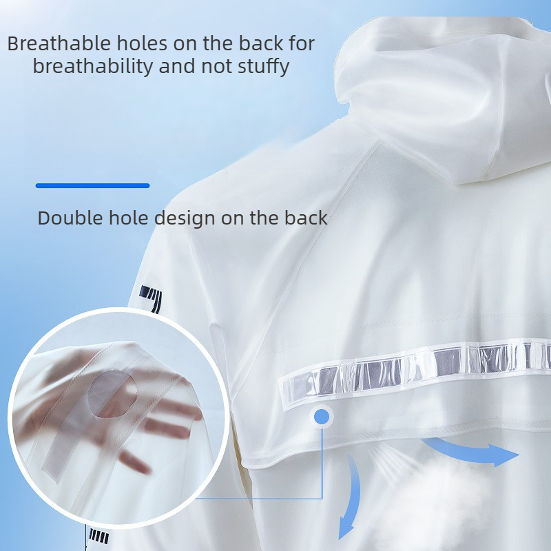 بدلة مطر عاكسة للضوء مكونة من  - مراجعة Cycling Rain Jacket Commute وسعره