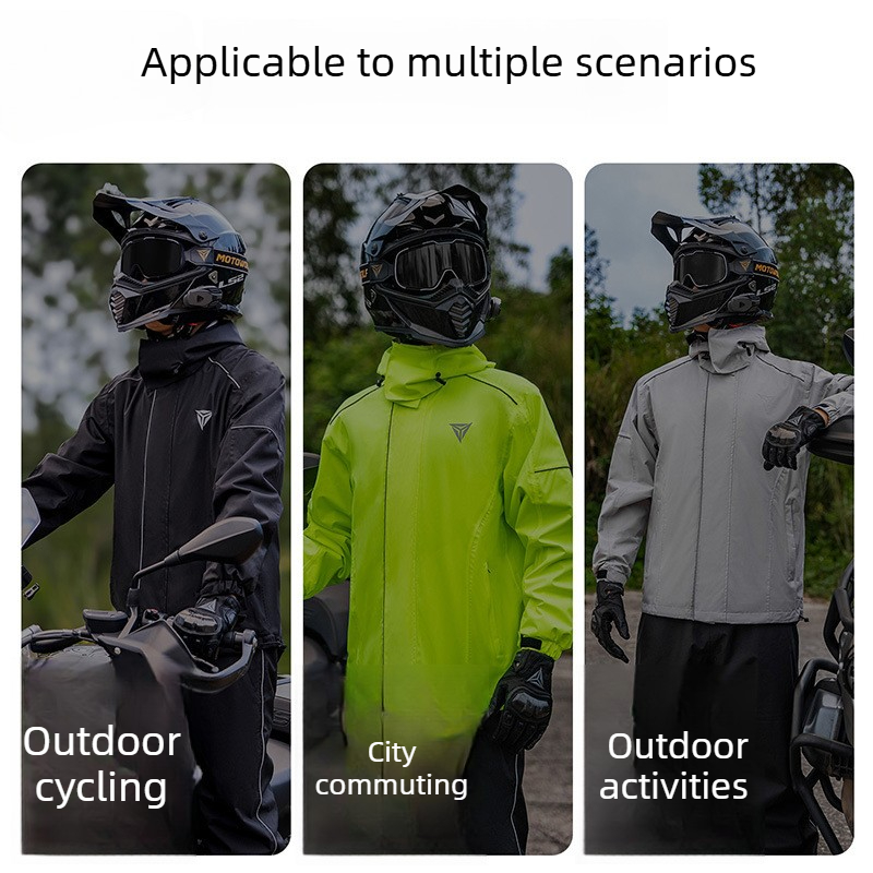 بدلة مطر للدراجات النارية، ستر - مراجعة Cycling Rain Jacket Commute وسعره
