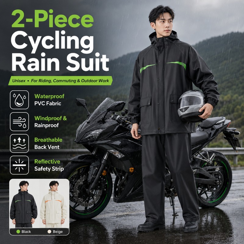 بدلة مطر للدراجات الهوائية مقا - مراجعة Cycling Rain Jacket Commute وسعره