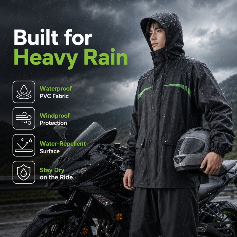 بدلة مطر للدراجات الهوائية مقا - مراجعة Cycling Rain Jacket Commute وسعره