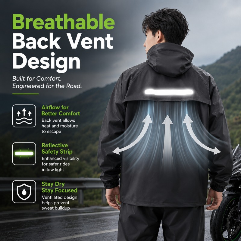 بدلة مطر للدراجات الهوائية مقا - مراجعة Cycling Rain Jacket Commute وسعره