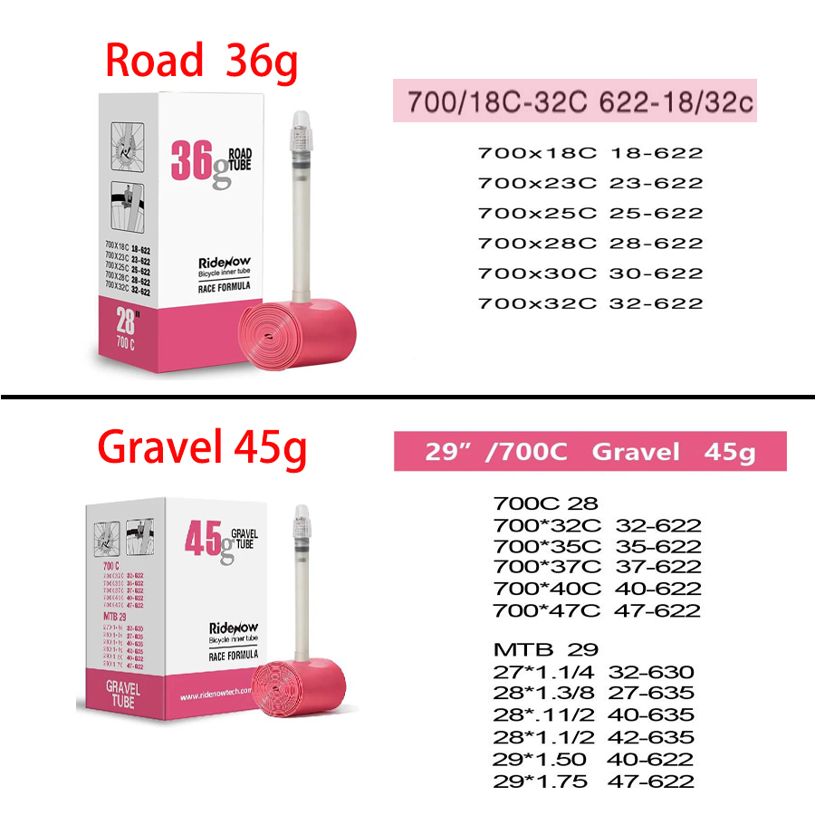 RideNow أنبوب داخلي للدراجة من - مراجعة Inner Tube 700C وسعره