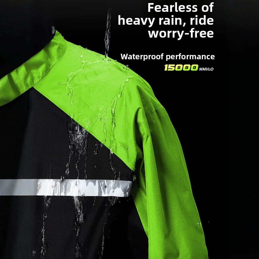 بدلة دراجات نارية مقاومة للماء - مراجعة Cycling Commuter Rain Gear وسعره